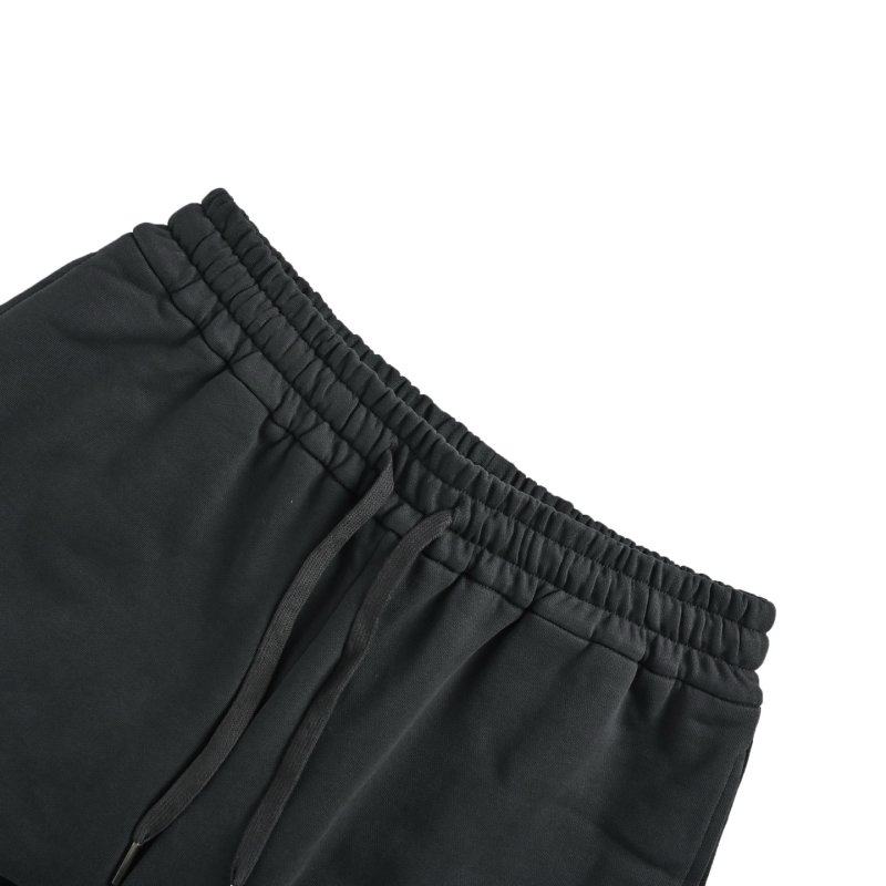 Navy Blue Embroidered Logo Drawstring Shorts view