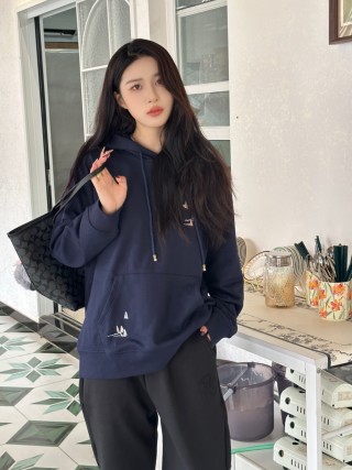 Black Embroidered Logo Straight Leg Pants view 7