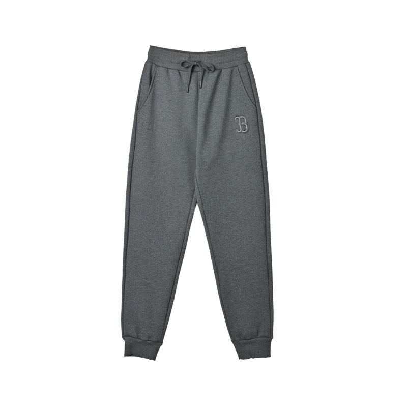 Grey Embroidered Logo Jogger Pants view