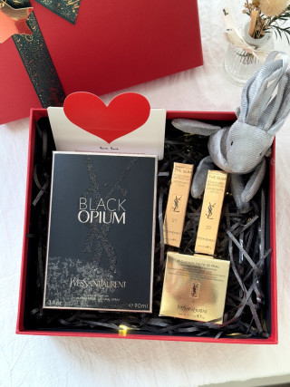 YSL Black Opium Deluxe Gift Set with Fragrance, Cosmetics & Accessories view 2