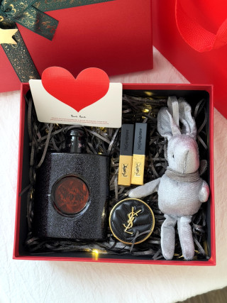 YSL Black Opium Deluxe Gift Set with Fragrance, Cosmetics & Accessories view 4