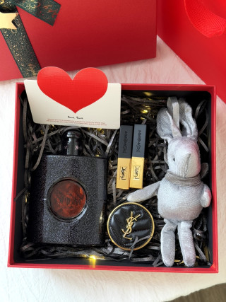 YSL Black Opium Deluxe Gift Set with Fragrance, Cosmetics & Accessories view 5