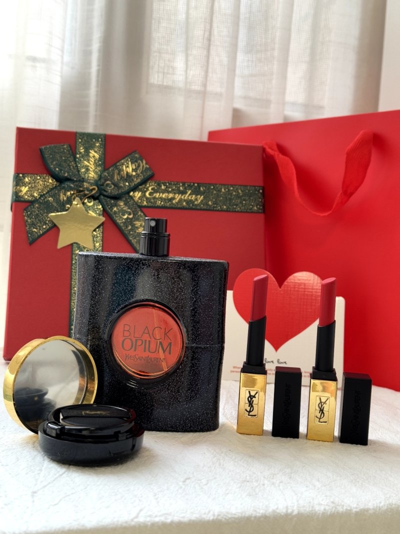 YSL Black Opium Deluxe Gift Set with Fragrance, Cosmetics & Accessories view