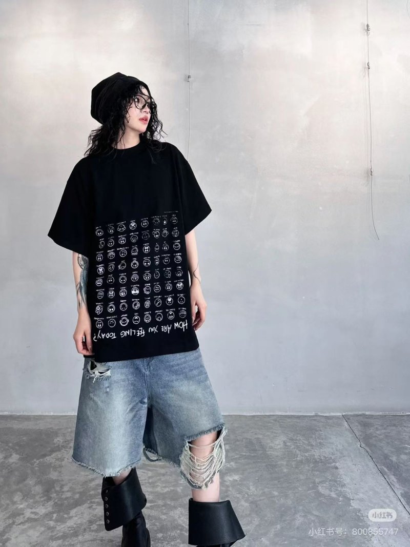 Black Graphic Print Oversized T-Shirt - Zodiac Design view