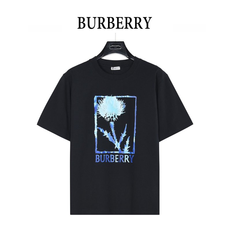 Burberry Thistle Print Black T-Shirt view