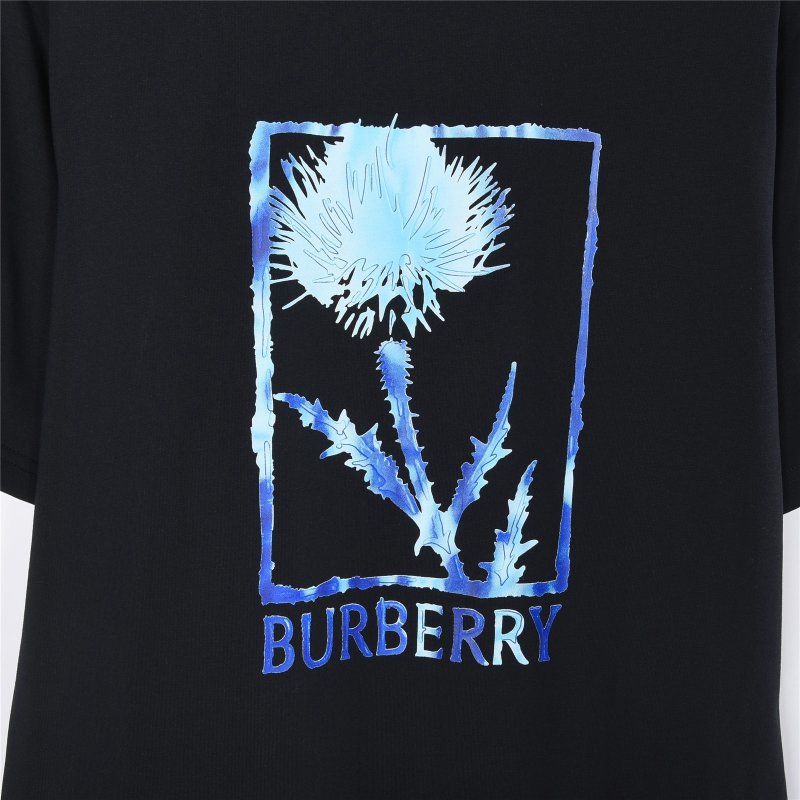 Burberry Thistle Print Black T-Shirt view