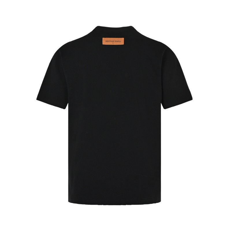 Black Monogram Logo Crop T-Shirt view
