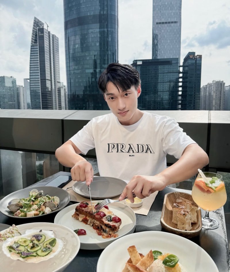 Prada Sport Logo Cream T-Shirt view