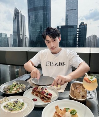 Prada Sport Logo Cream T-Shirt view 2