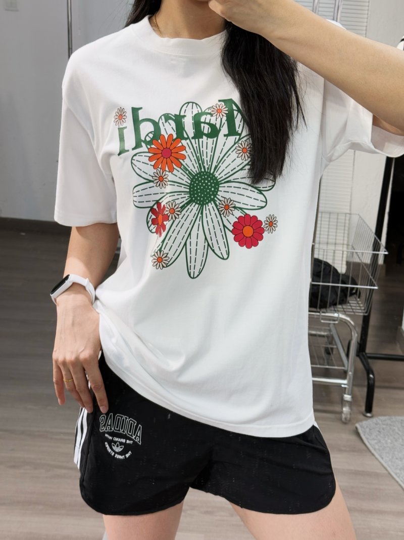 Margiela Dachshund Dog Graphic White T-Shirt view