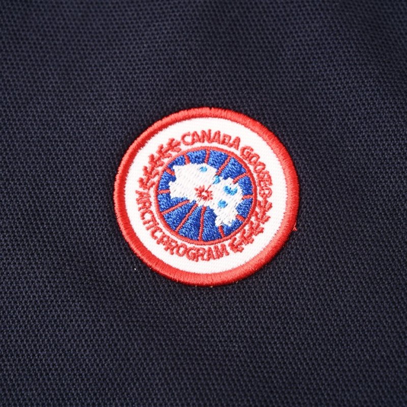 Canada Goose Navy Polo Shirt with Embroidered Badge view