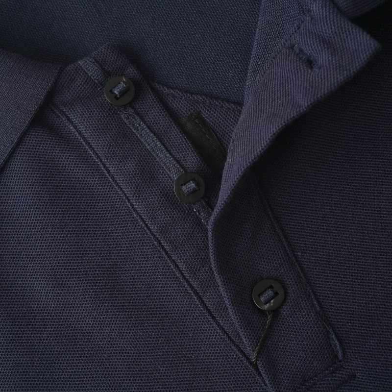 Canada Goose Navy Polo Shirt with Embroidered Badge view