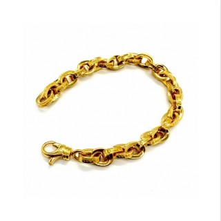 Chrome Hearts Gold Chain Letter Bracelet