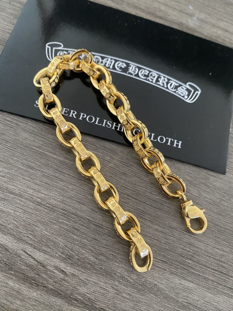 Chrome Hearts Gold Chain Letter Bracelet view