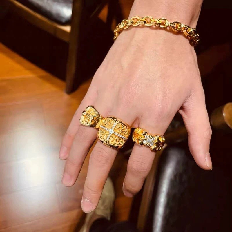 Chrome Hearts Gold Chain Letter Bracelet view