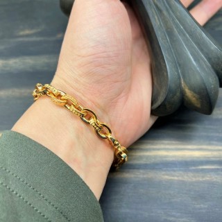 Chrome Hearts Gold Chain Letter Bracelet view 8