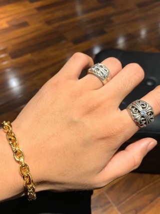 Chrome Hearts Gold Chain Letter Bracelet view 9