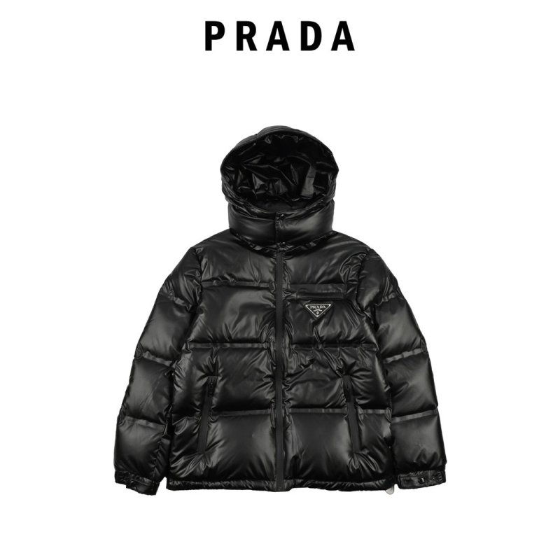Prada Black Puffer Down Jacket view