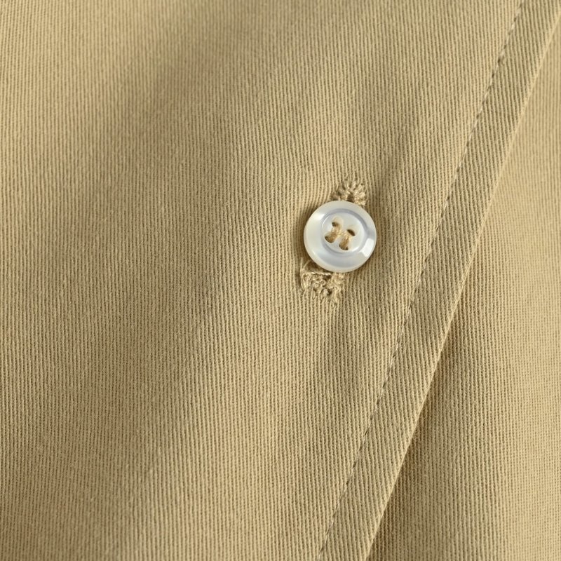 Miu Miu MM Embroidered Overshirt Jacket – Beige view