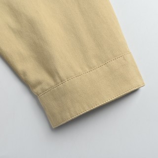Miu Miu MM Embroidered Overshirt Jacket – Beige view 8
