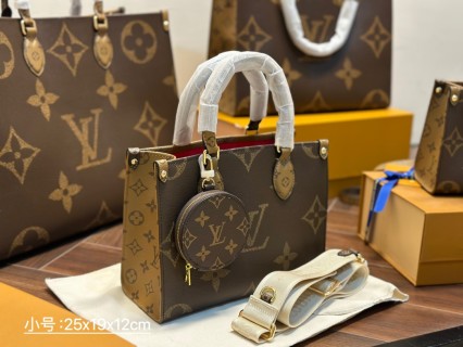 Louis Vuitton OnTheGo Monogram Canvas Tote Bag Small