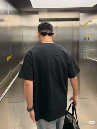 Black Oversized Crewneck Short Sleeve T-Shirt view 3