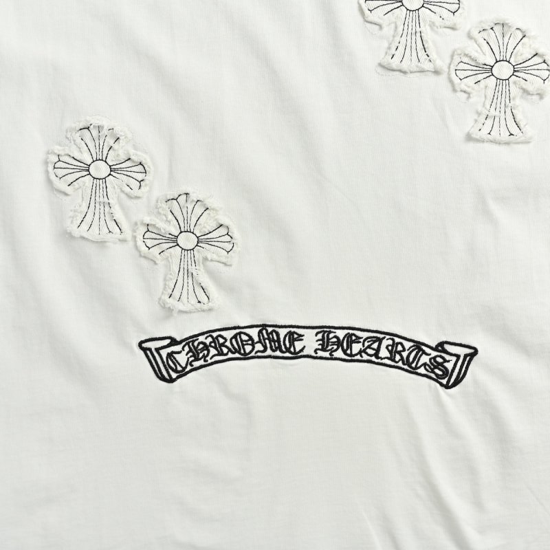 Chrome Hearts White Cross Graphic T-Shirt view