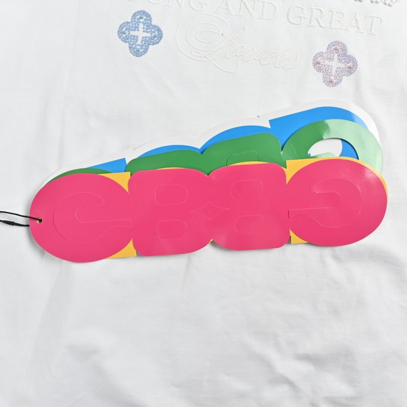 Cream Embellished Graphic T-Shirt with Floral Rhinestone Design view