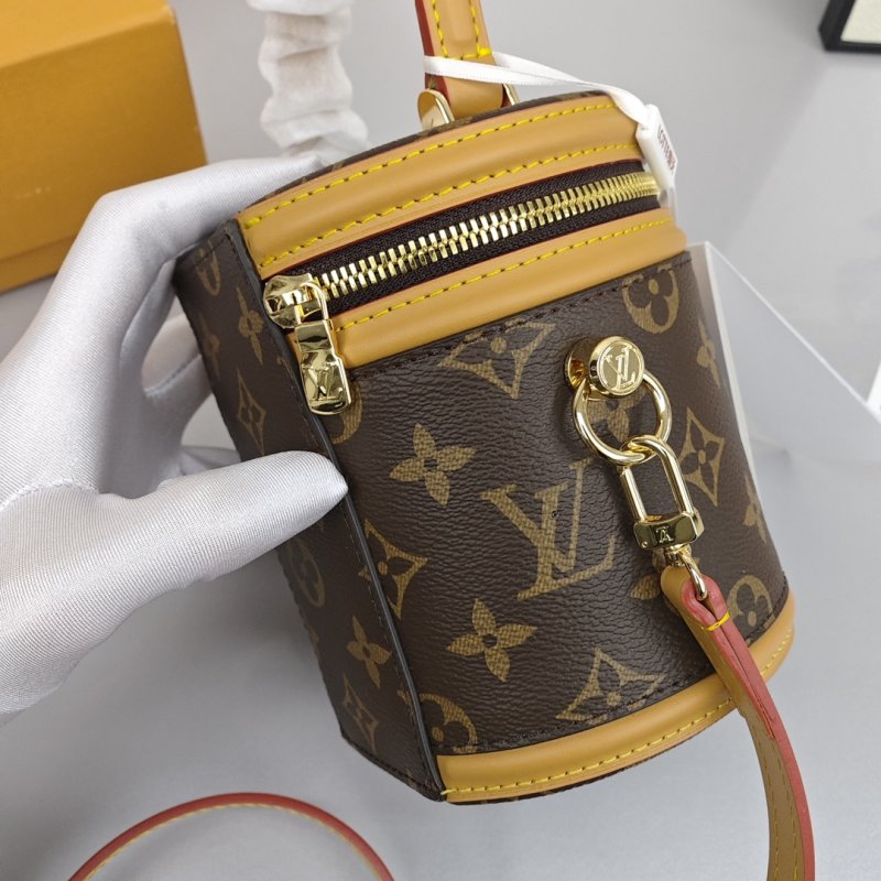 Louis Vuitton Nano Monogram Canvas Cylinder Bag Beige view