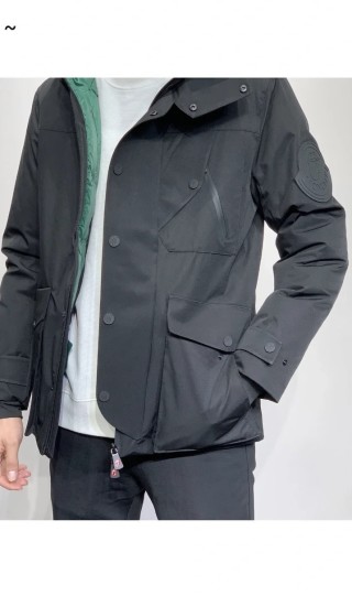Stone Island Black Down Blazer Jacket