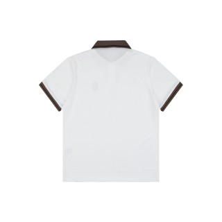 Versace Medusa Polo Shirt White & Brown view 3