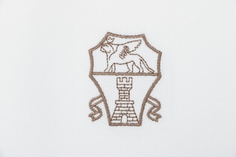 Versace Medusa Polo Shirt White & Brown view 6