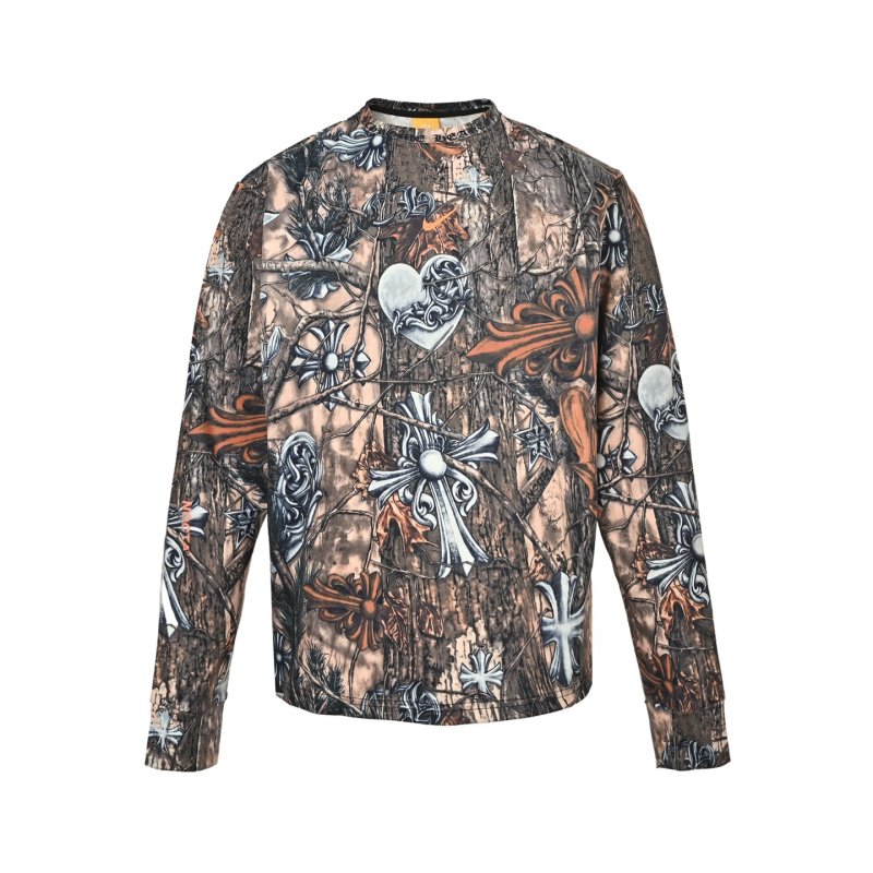 Baroque Gold & Black Ornamental Long Sleeve Tee view