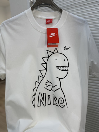 Nike Smiley Logo Short Sleeve T-Shirt White view 5