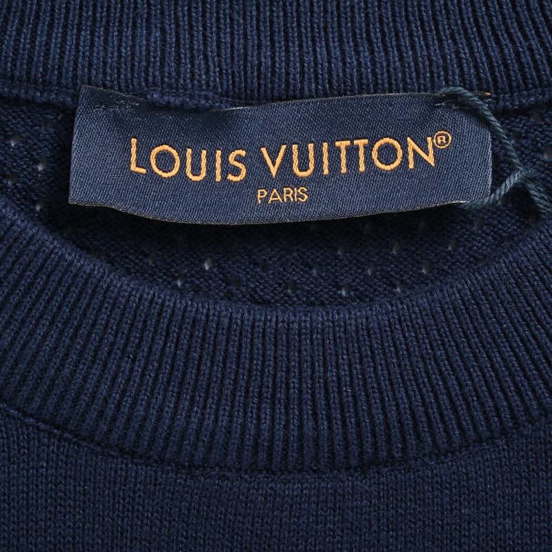 Navy Blue Embroidered Short Sleeve T-Shirt view