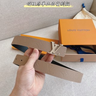 Louis Vuitton Monogram Empreinte Double-Sided Belt Beige 30mm view 2