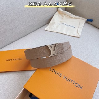 Louis Vuitton Monogram Empreinte Double-Sided Belt Beige 30mm view 6