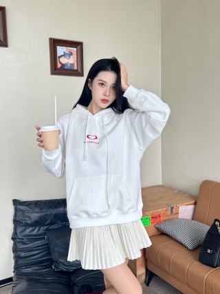 Balenciaga Heart Logo White Hoodie view 5