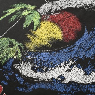 Balenciaga Hawaii Coconut Tree Graphic Tank Top Black view 5