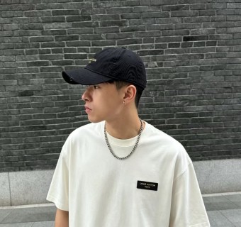 Cream Oversized Short Sleeve T-Shirt with Chest Badge view 5