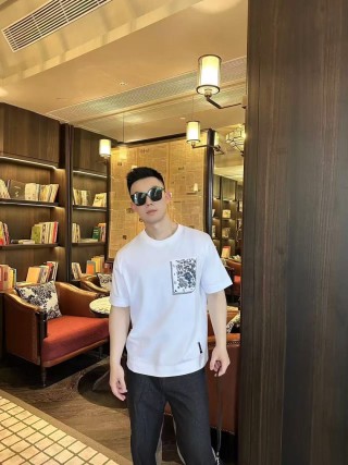 Fendi White Monogram Pocket T-Shirt view 6