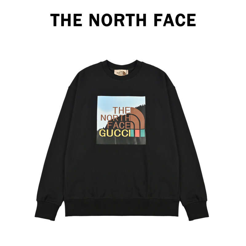 The North Face Forest Print Crewneck Sweatshirt Black