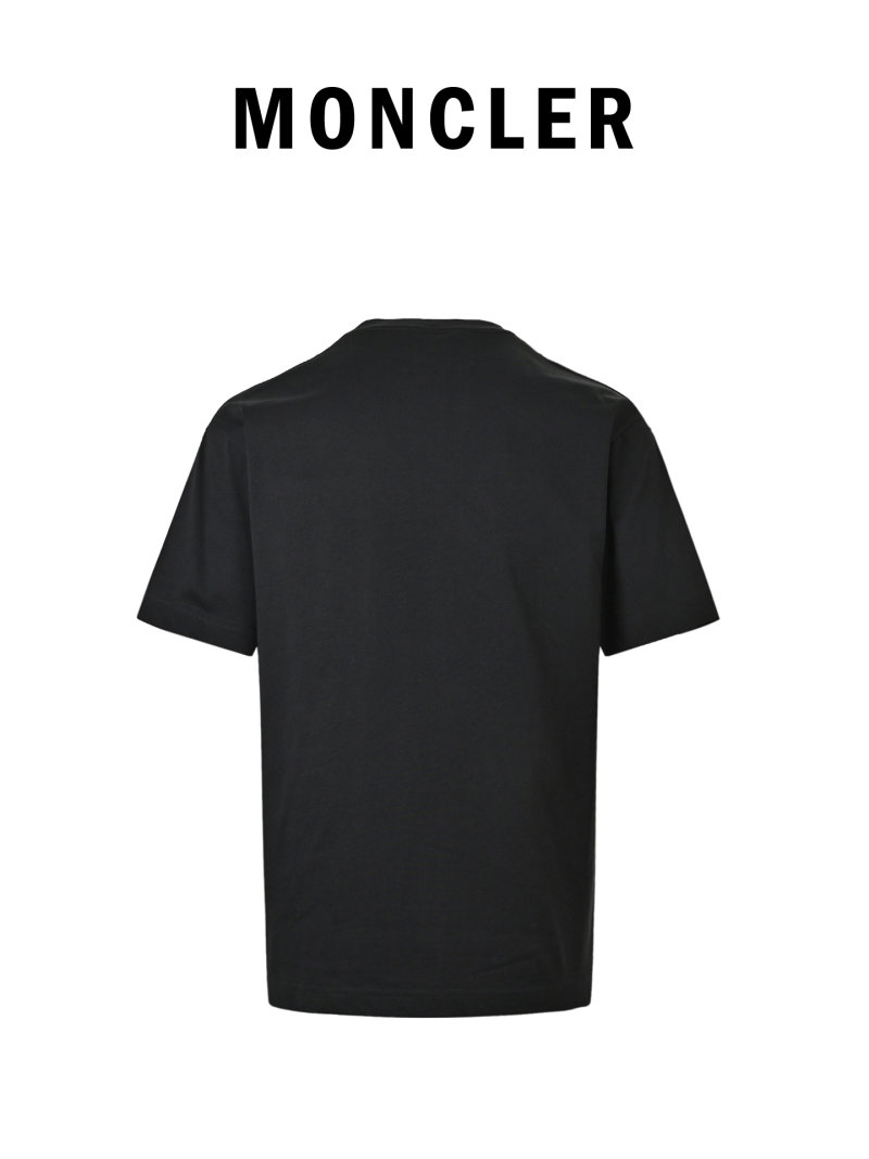 Moncler Logo Print Black T-Shirt view