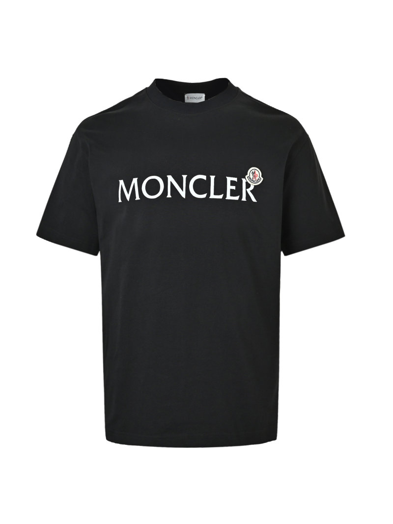 Moncler Logo Print Black T-Shirt view