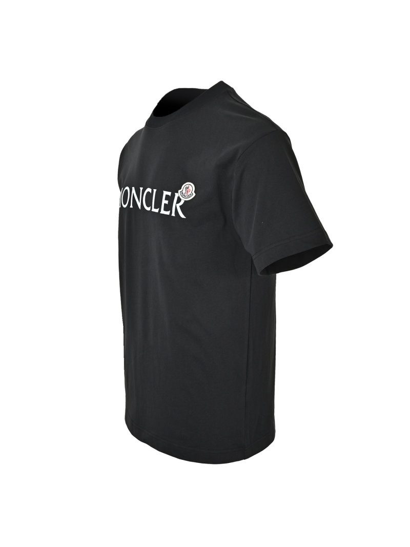 Moncler Logo Print Black T-Shirt view