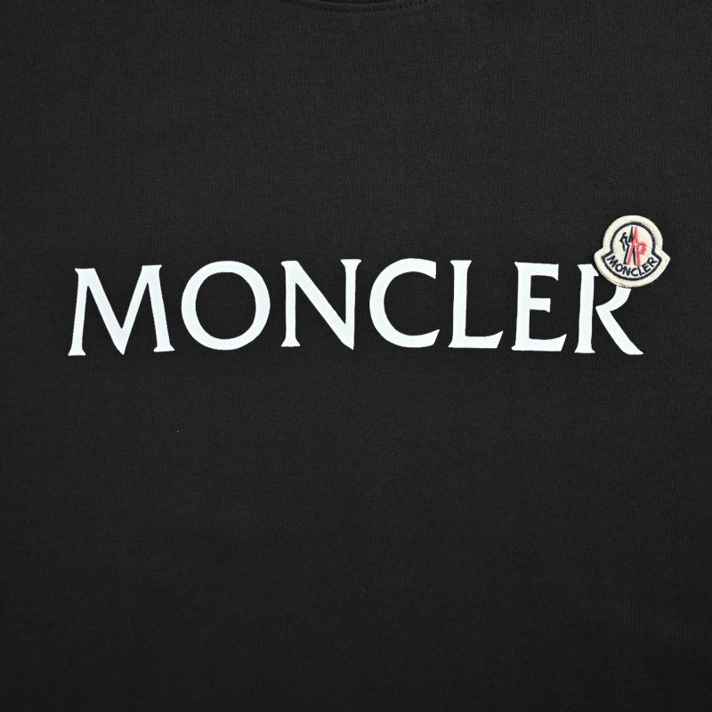 Moncler Logo Print Black T-Shirt view