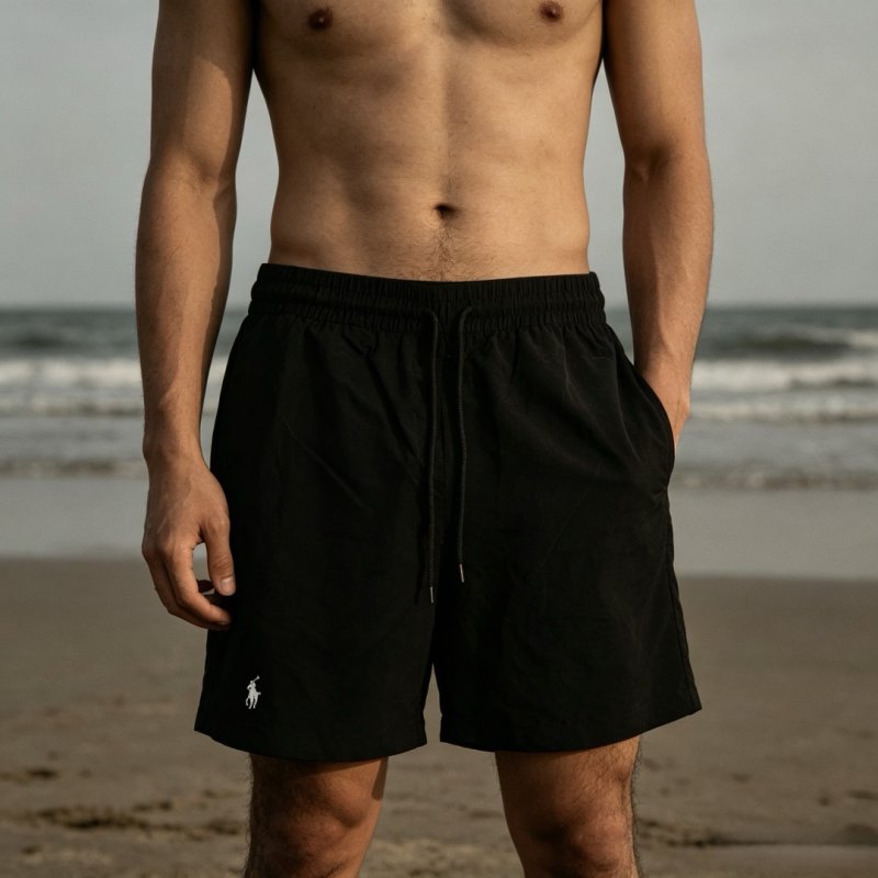 Polo Ralph Lauren Black Drawstring Shorts