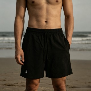 Polo Ralph Lauren Black Drawstring Shorts