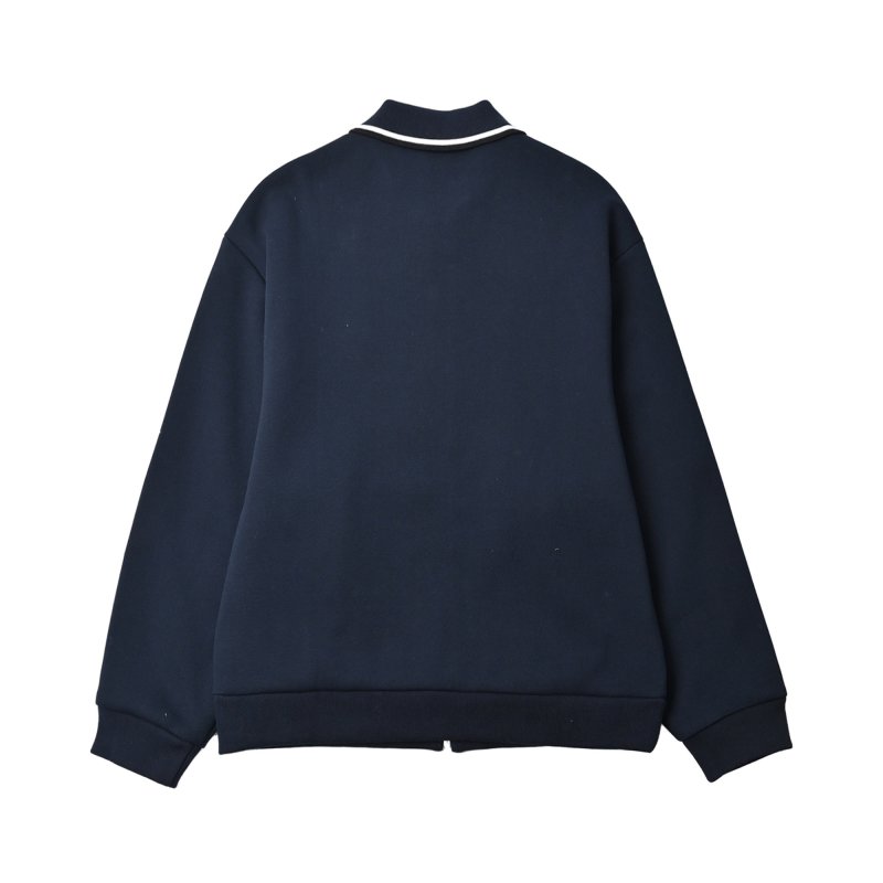 Miu Miu Navy Zip-Up Oversized Jacket view