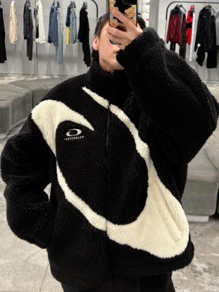 Black & White Puffer Jacket view 5